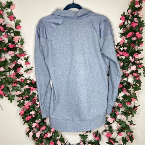 🌹Under Armour Womens Full Zip Gray Jacket Small Gym Fitness Casual Fleece - Picture 7 of 8